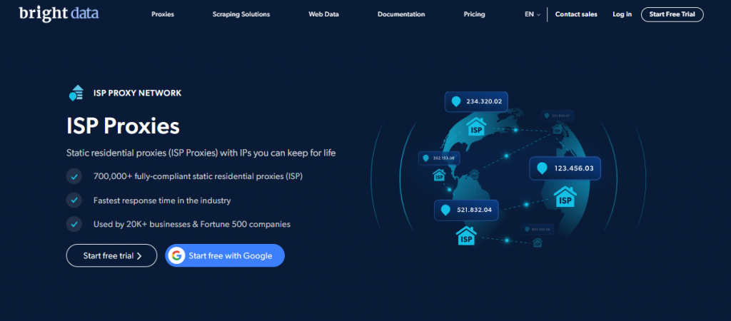 Bright Data ISP Proxy